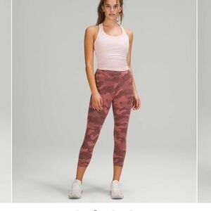 Lululemon Wunder Train High-Rise Crop 23" Heritage 365 Camo Brier Rose Multi 12